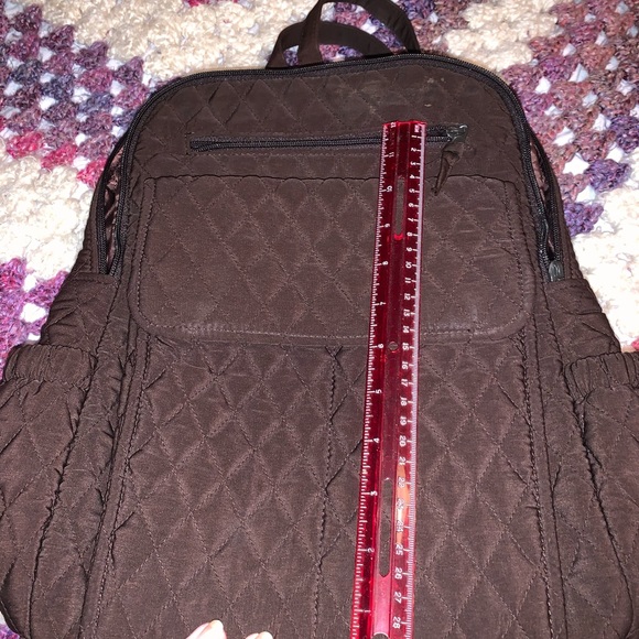 Vera Bradley backpack brown quilted pattern - Picture 14 of 16